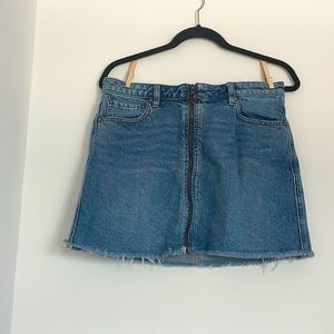 Free People Jean Skirt